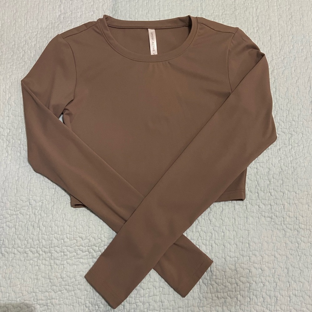 Cropped Long Sleeve Active Wear